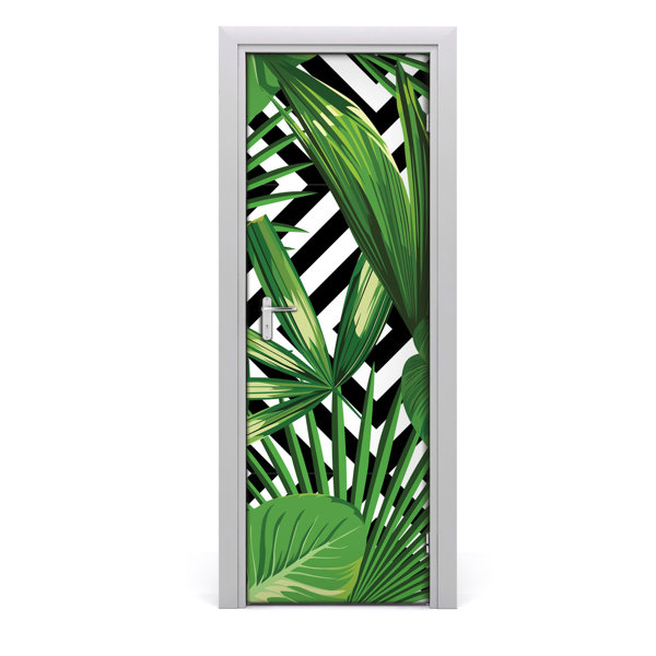 Sansibar Home Tropical Leaves Türaufkleber Wayfair de